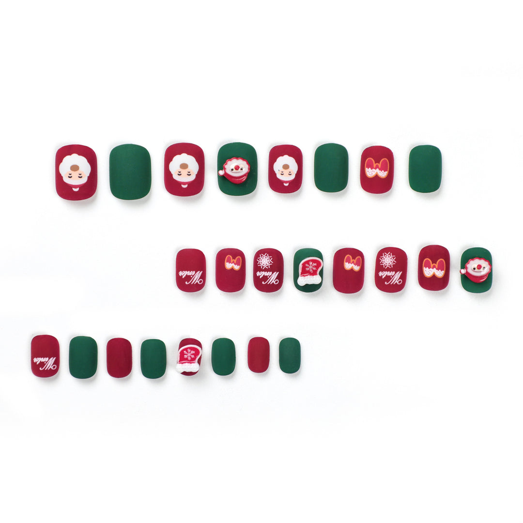 Christmas nail art with festive design Kalsten