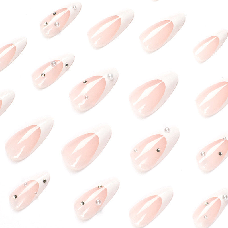 Artificial nail set with luxurious 3D accents and glitter embellishments Kalsten