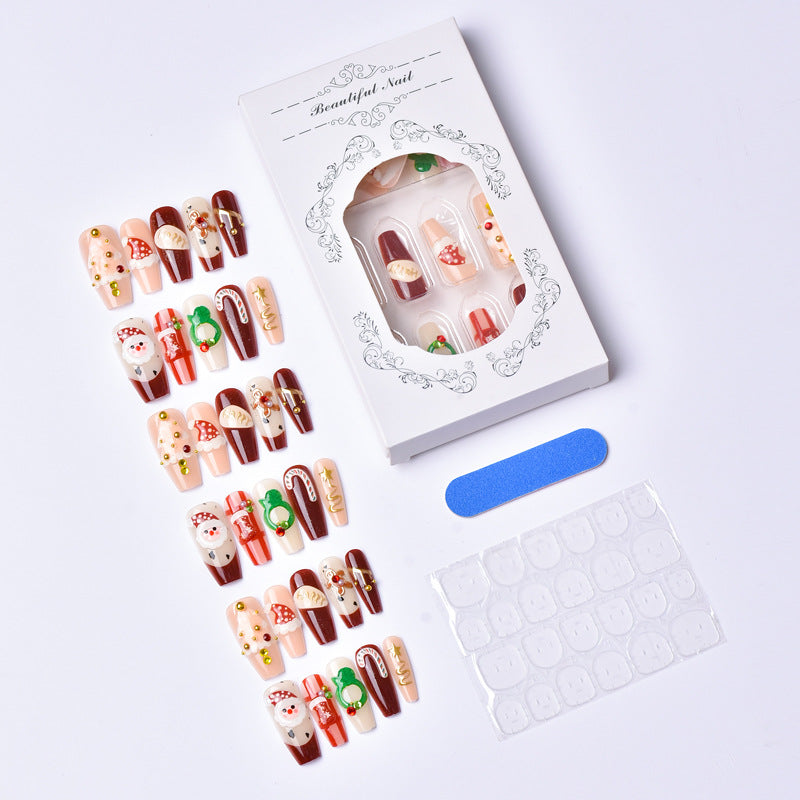 Holiday-Themed Decorative Press-On Nails Kalsten