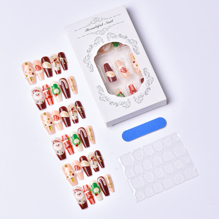 Holiday-Themed Decorative Press-On Nails Kalsten