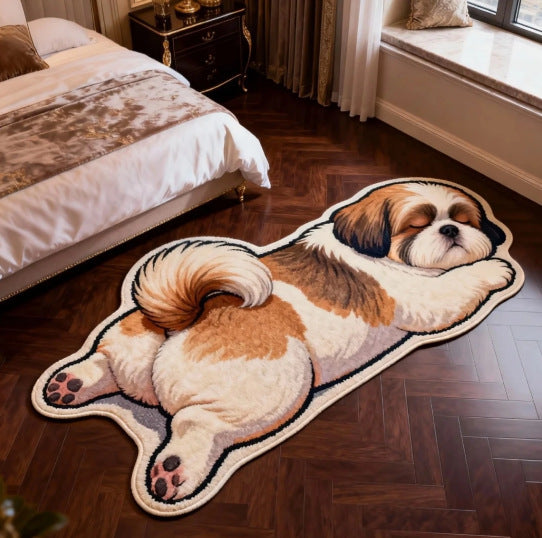 Dog Theme Decorative Rug