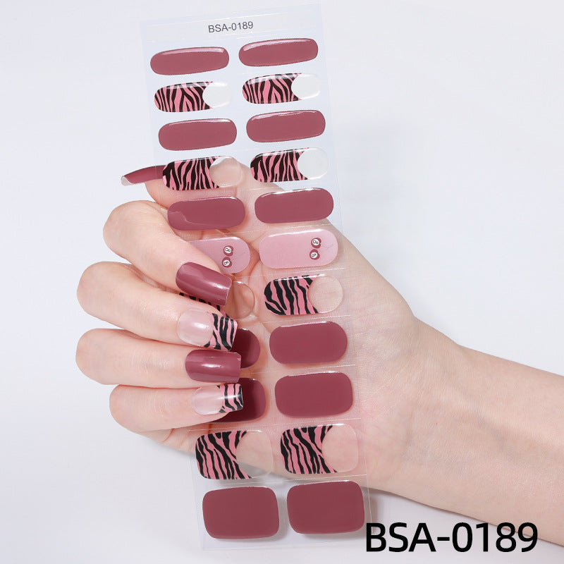 Decorative Floral Nail Wraps