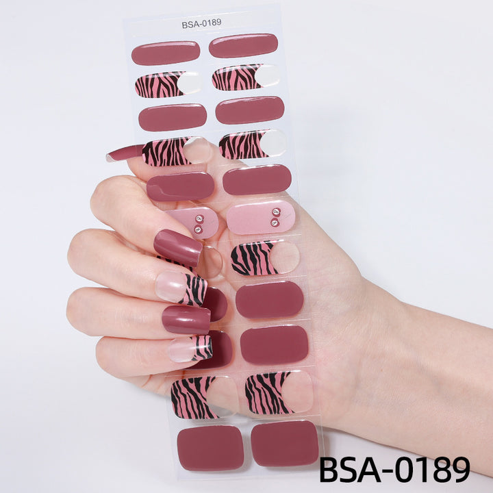 Decorative Floral Nail Wraps