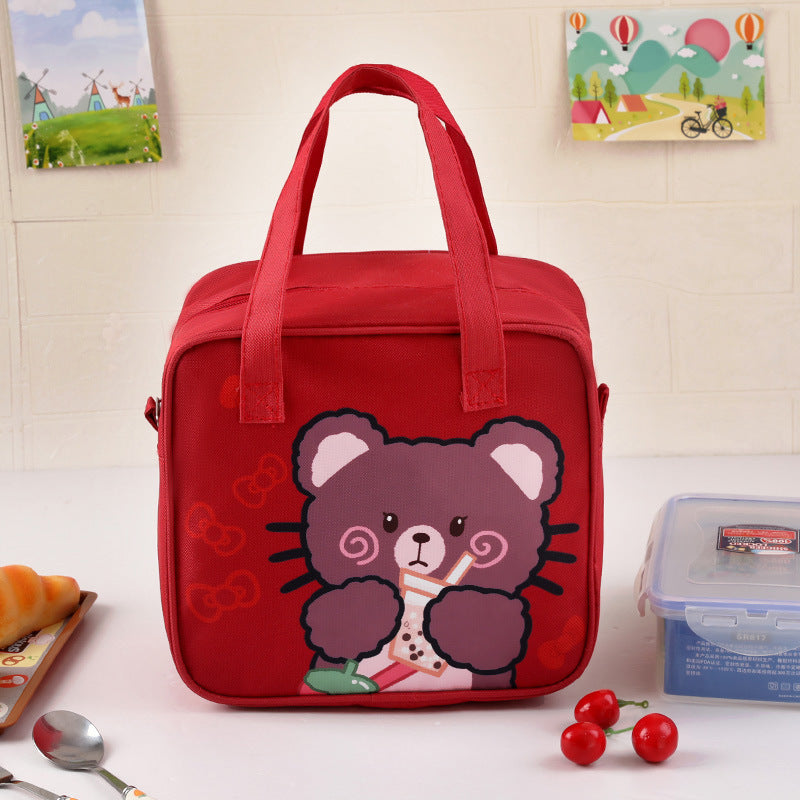 Children's Insulated Bear-Themed Lunch Bag Kalsten
