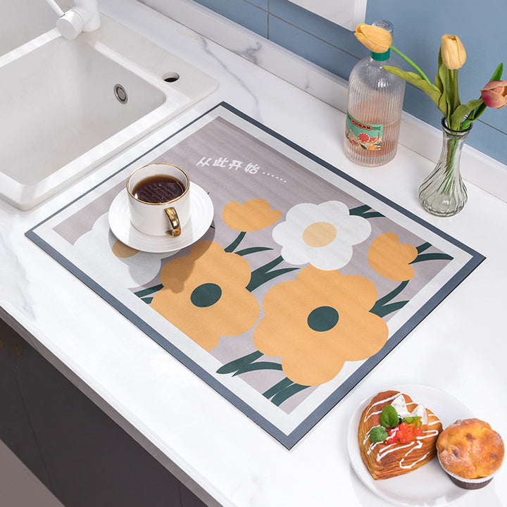 Decorative Kitchen Counter Protector Mat Kalsten
