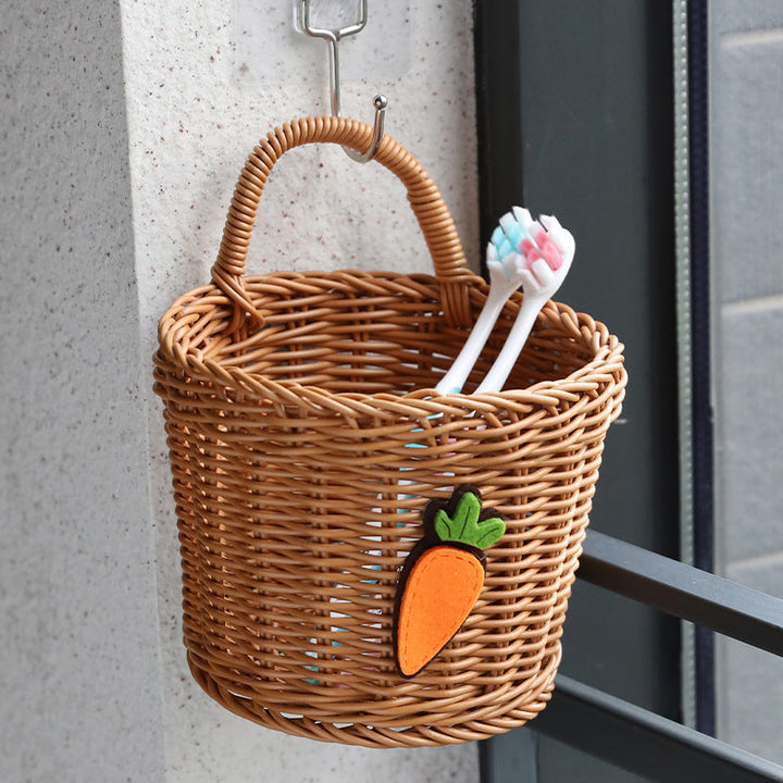Handcrafted Woven Storage Basket with Ergonomic Handles Kalsten