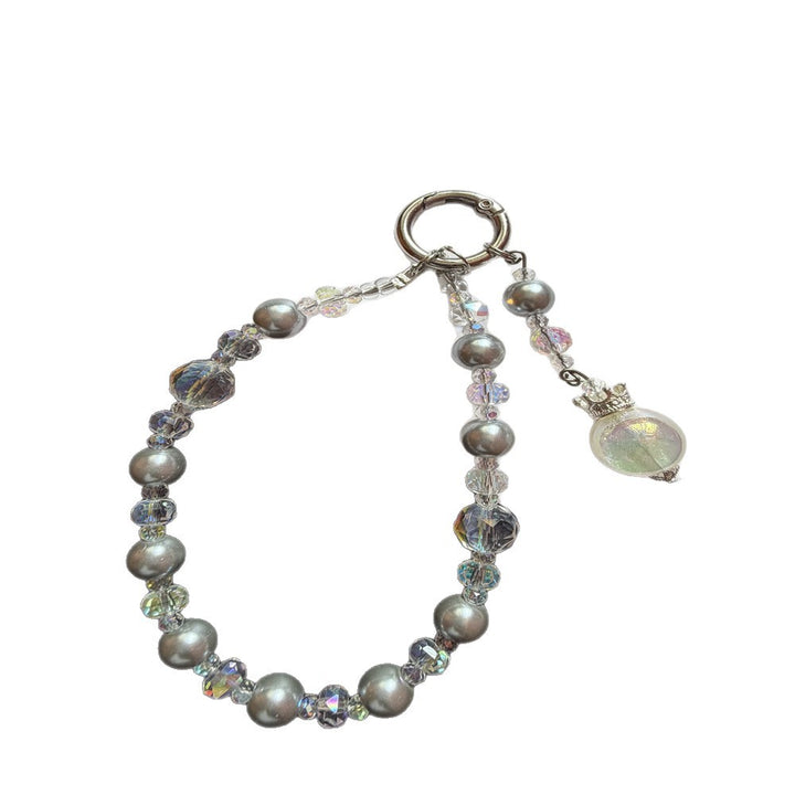 Elegant Beaded Keychain with Charm Kalsten