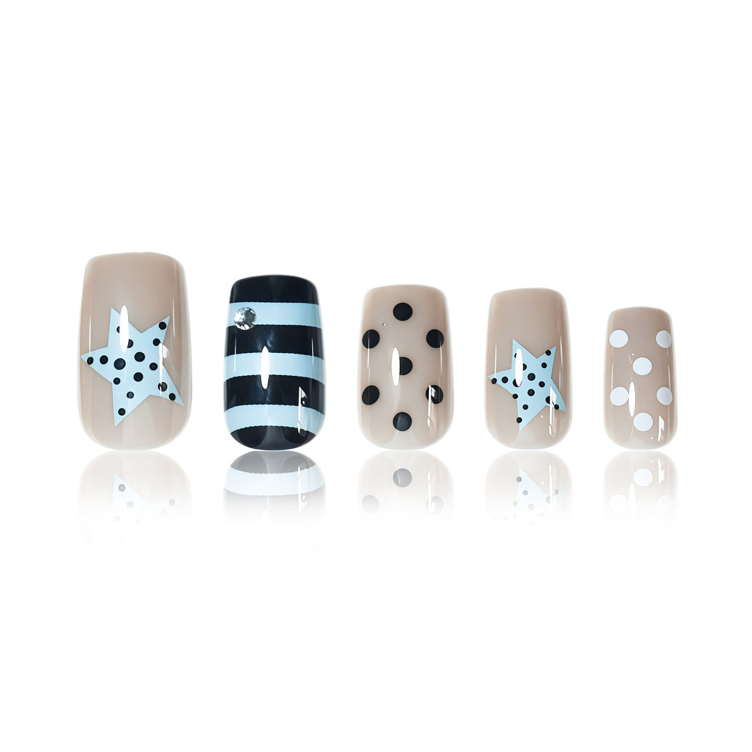 Artistic Press-On Nail Design Kalsten