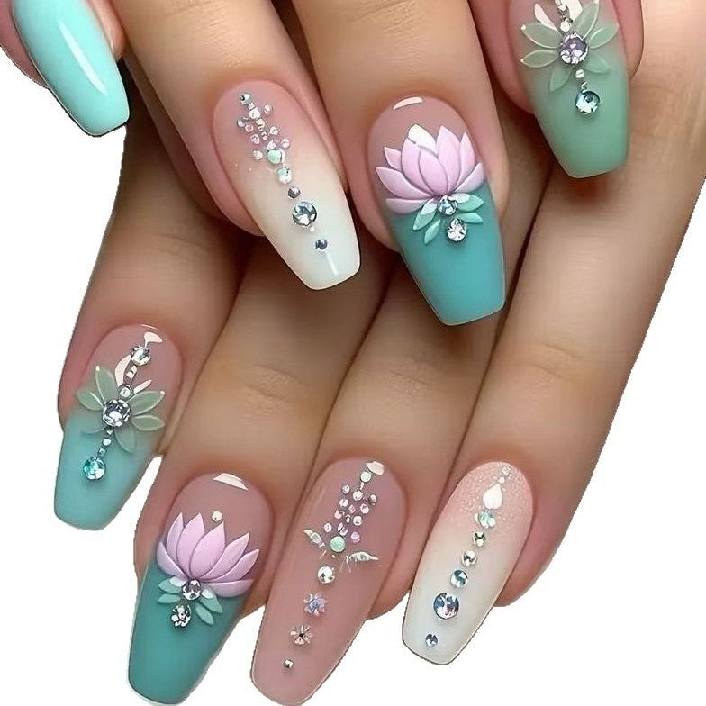 Floral Gradient Nail Art Kit Kalsten