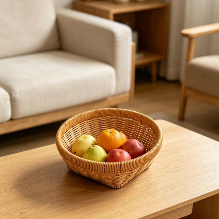 Handcrafted Oval Serving Basket Kalsten