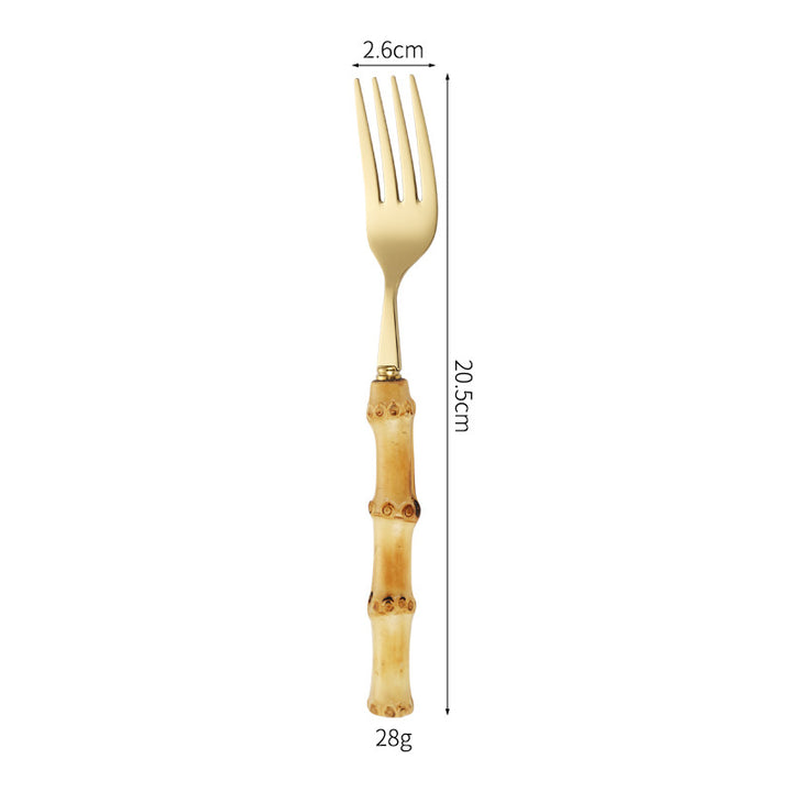 Bamboo Handle Salad Fork Kalsten