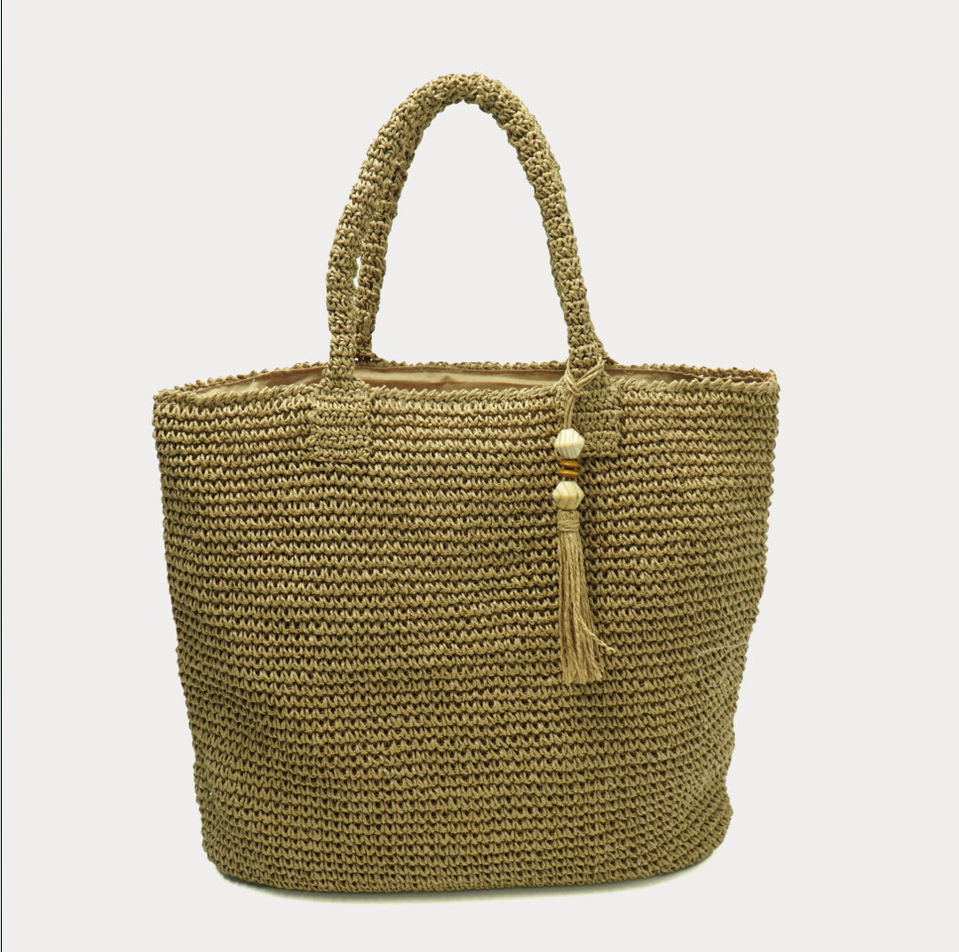 Braided natural material bag Kalsten