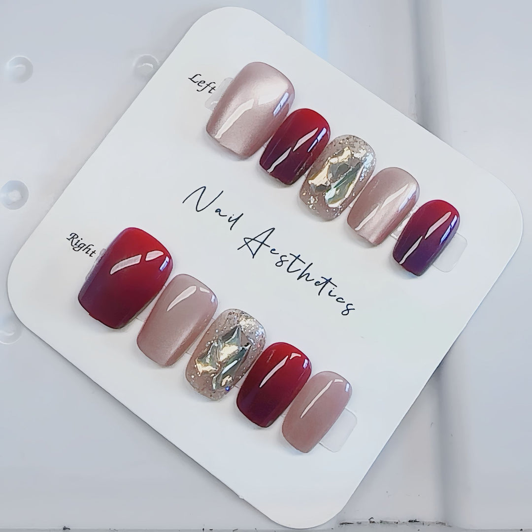 Elegant Press-On Nail Design Kalsten