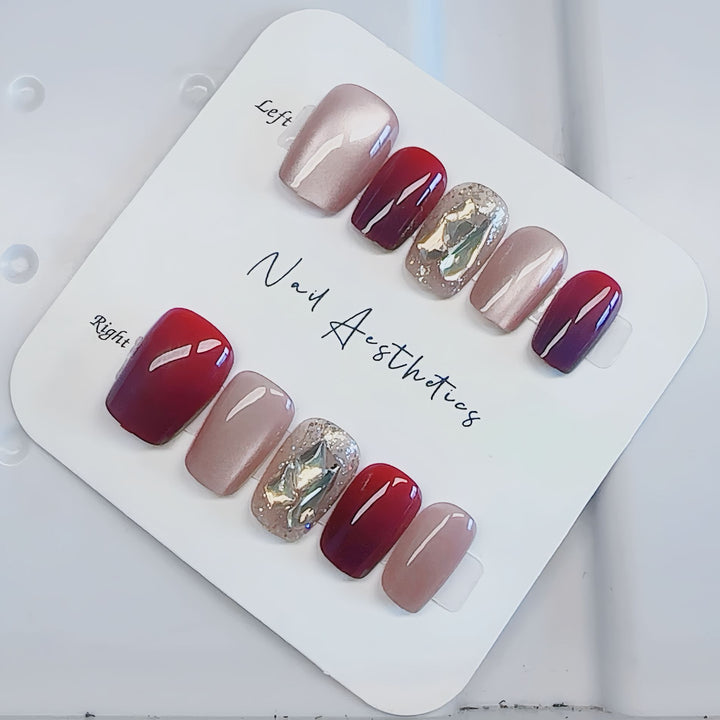 Elegant Press-On Nail Design Kalsten