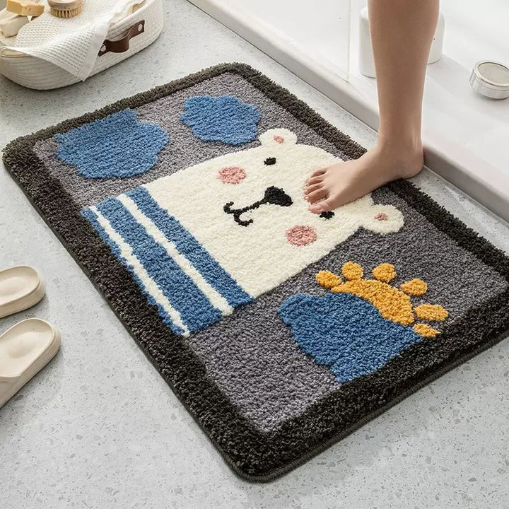 Cute Cartoon Dog Bath Mat Kalsten