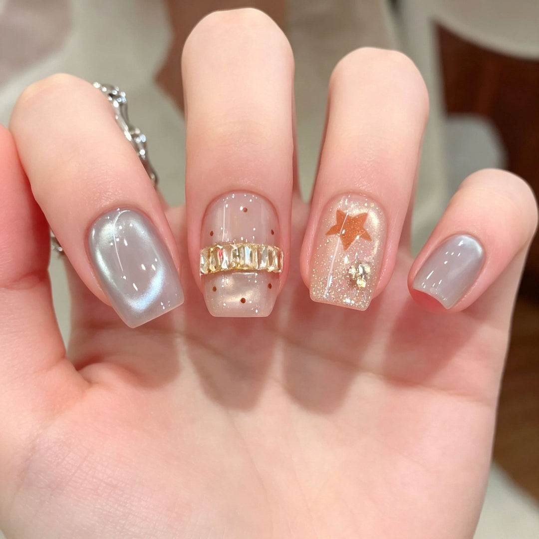 Premium Glamorous Press-On Nail Extensions Kalsten