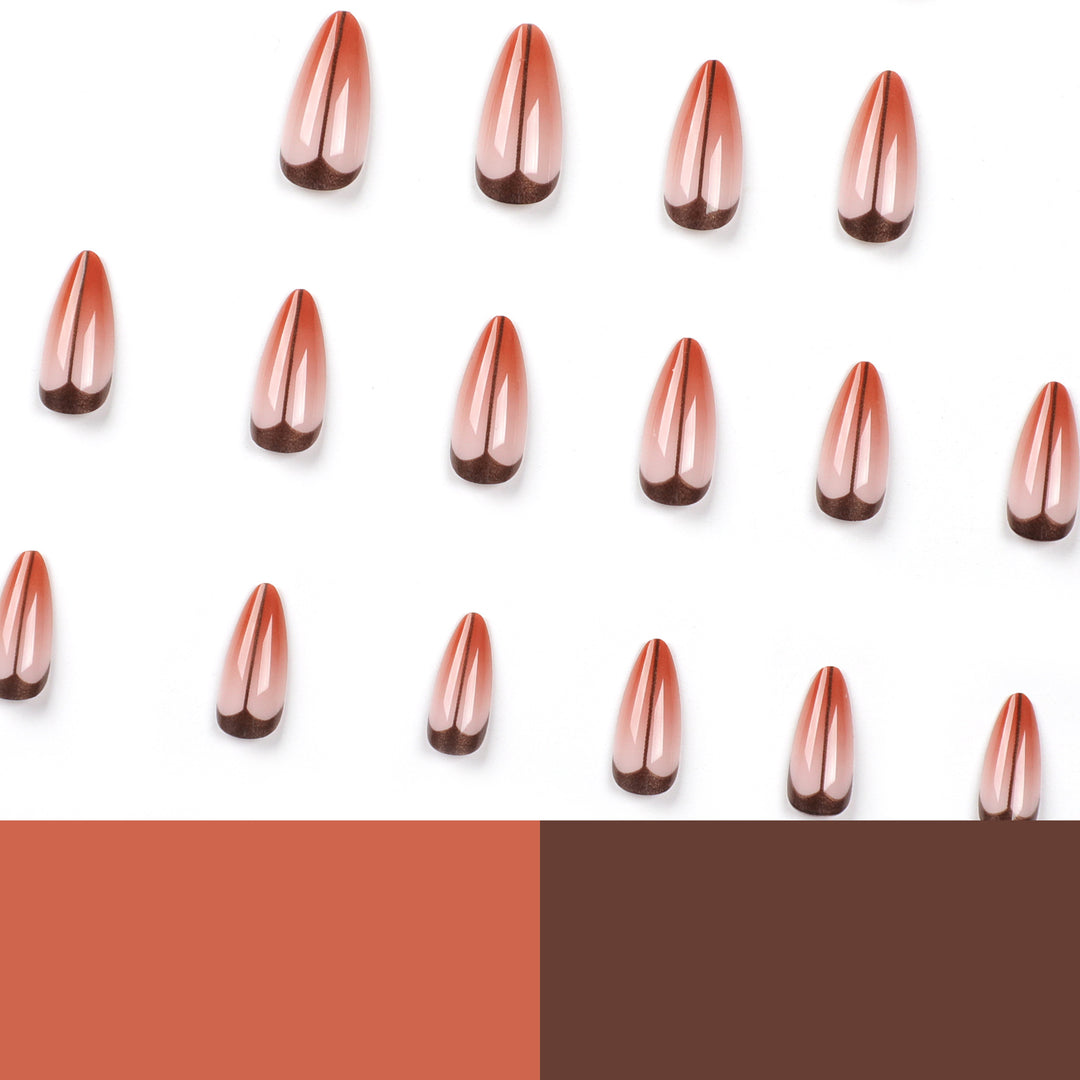 Artistic stiletto nails with trendy ombre effect Kalsten