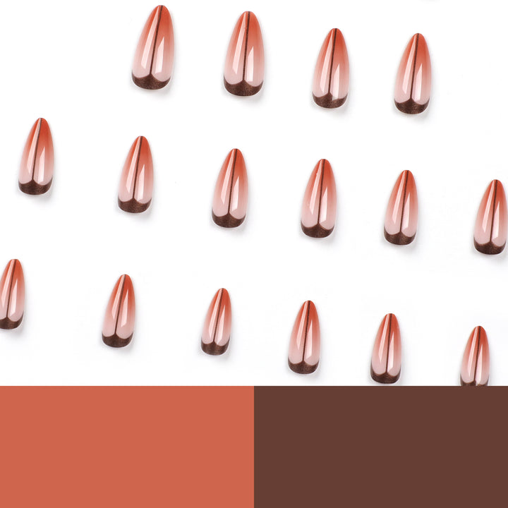 Artistic stiletto nails with trendy ombre effect Kalsten