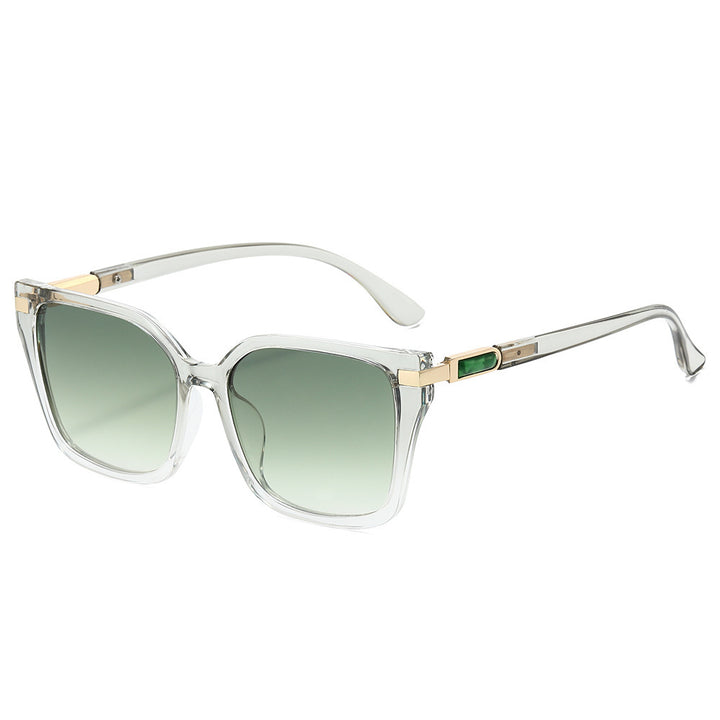 Oversized Square Frame Sunglasses with Gold Accents Kalsten