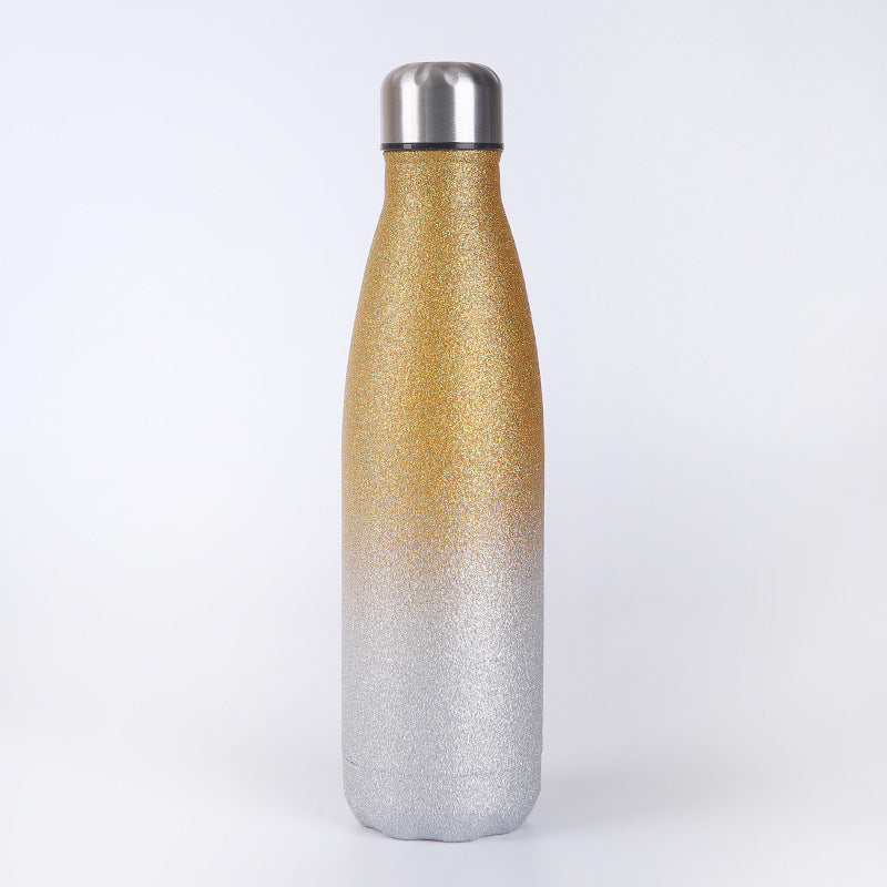 Ladies Insulated Water Bottle with Elegant Glitter Surface Kalsten