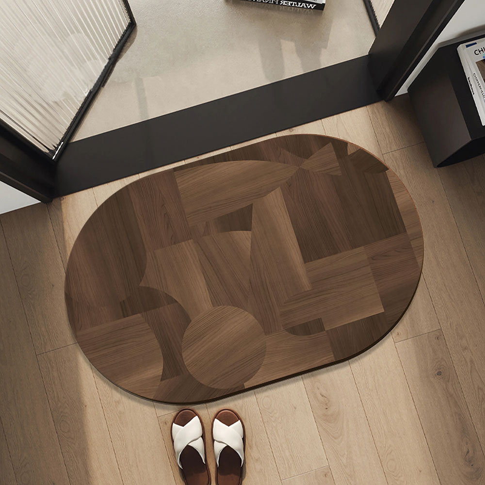 Stylish Wooden Decorative Area Mat