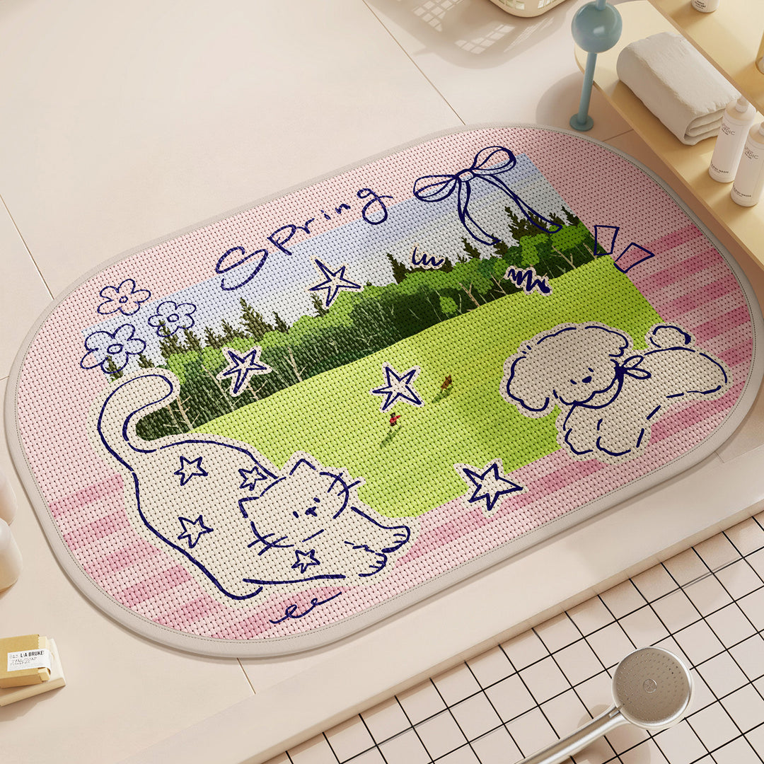 Decorative Animal-Themed Area Mat