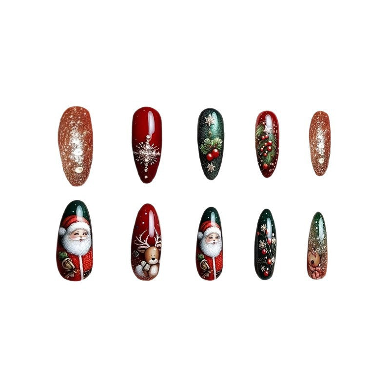 Holiday Themed Decorative Nail Art Kalsten
