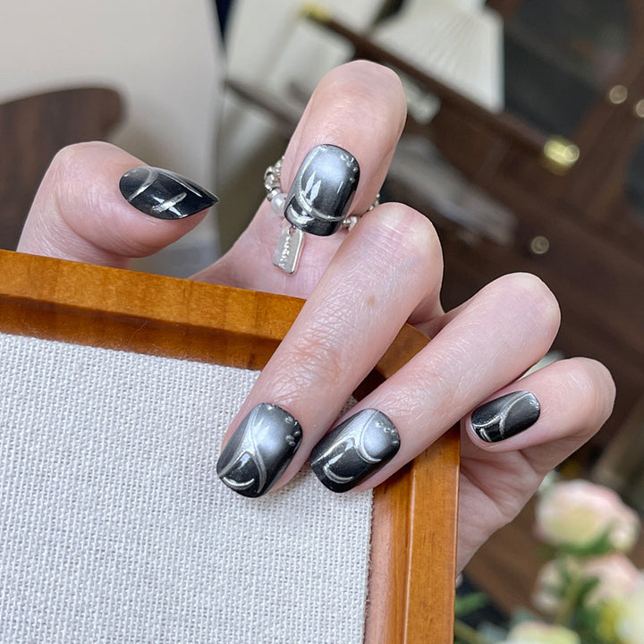 Premium Artistic Press-On Nail Design Kalsten