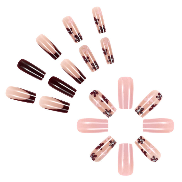 Artistic Floral Gel Nail Set Kalsten