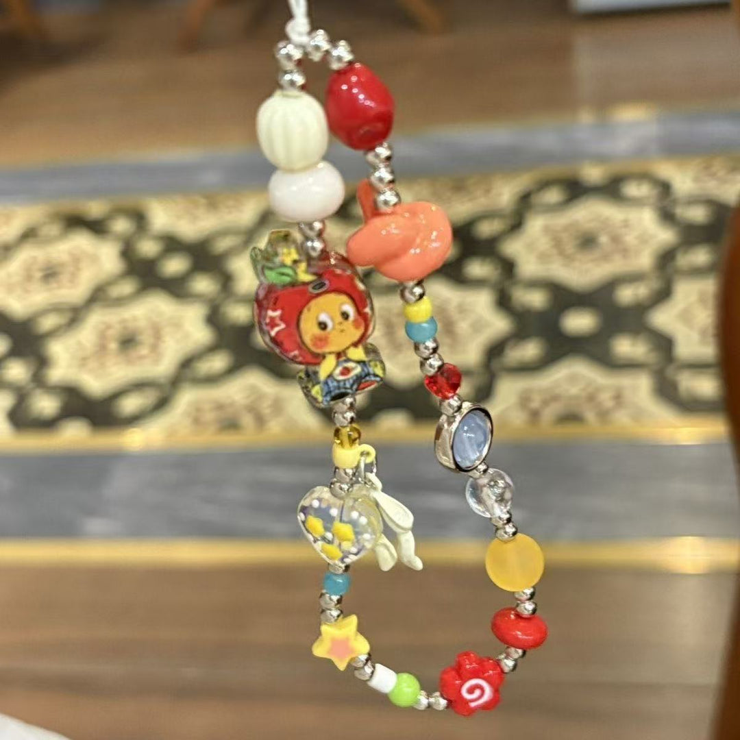 Fun-Themed Beaded Charm Eyewear Lanyard Kalsten