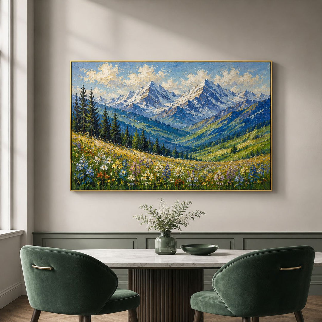Mountain Landscape Canvas Wall Art for Interiors