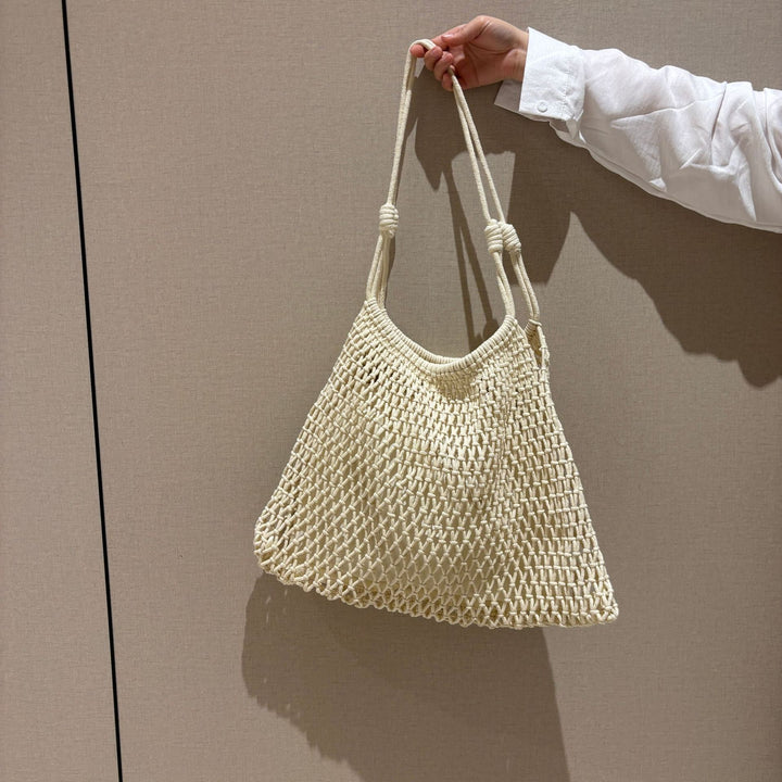 Net tote bag in boho style Kalsten