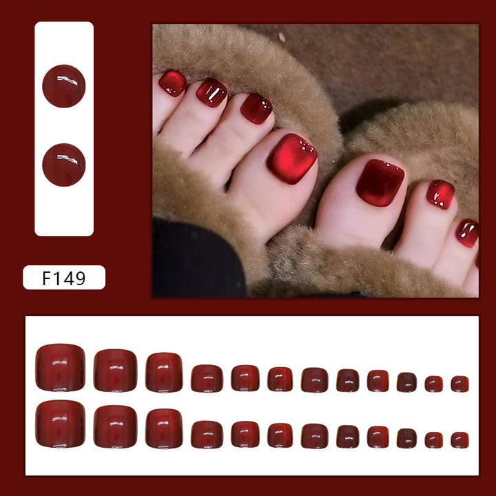 Premium Glossy Press-On Toenail Set Kalsten 178815*10mm0186