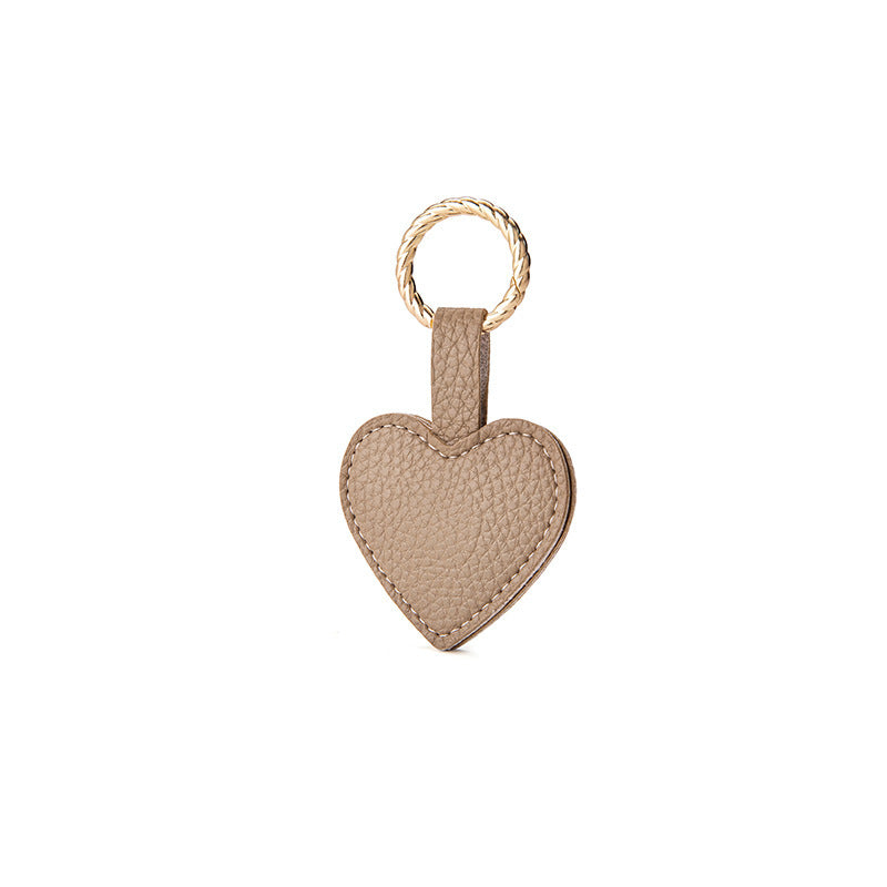 Heart-Shaped Leather Keychain Kalsten