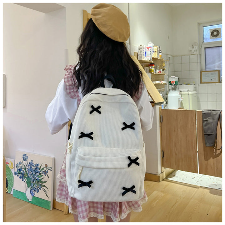 Backpack with Playful Ribbon Design Kalsten