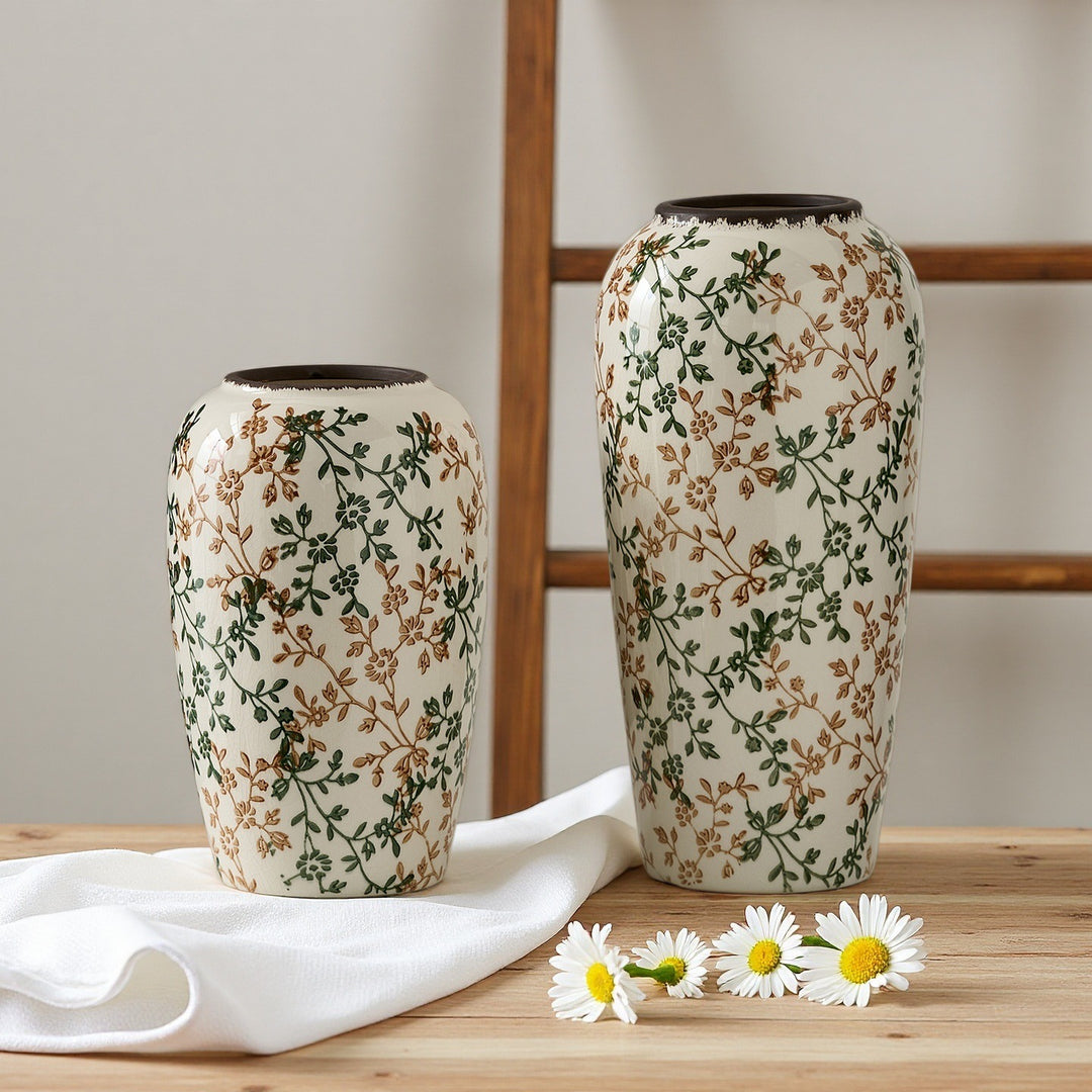 Floral ceramic vase Kalsten