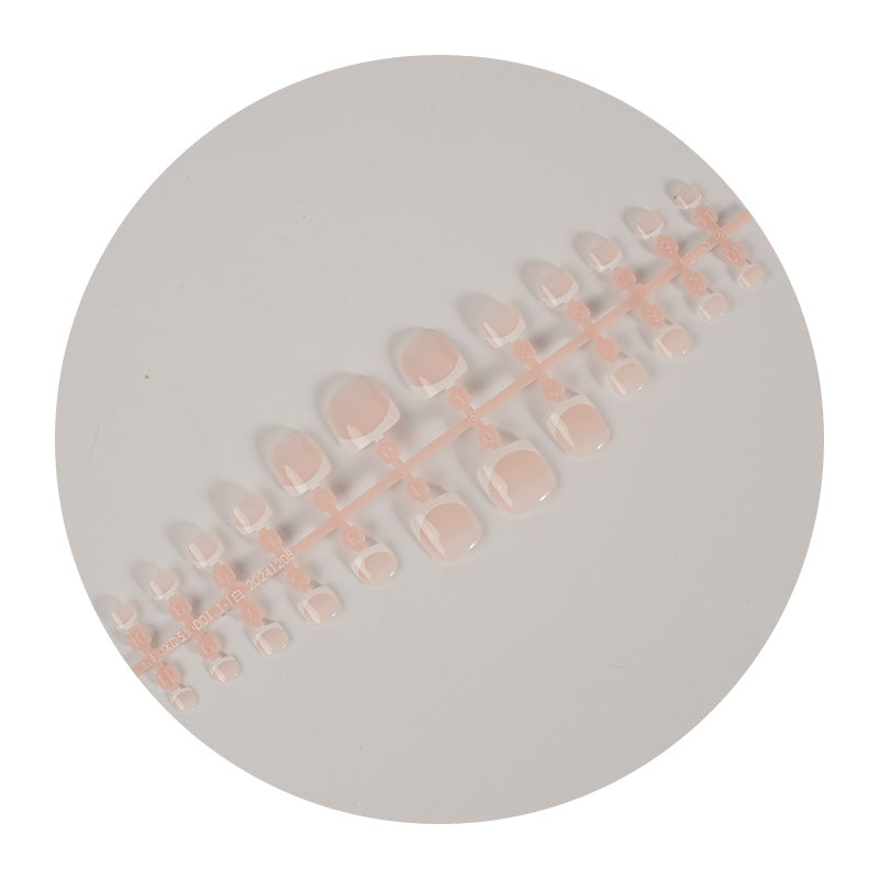 Stylish French Tip Press-On Nail Set Kalsten