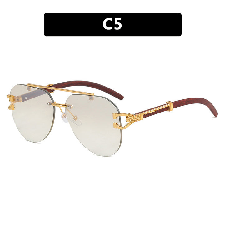Women's sunglasses with elegant design and wooden accents Kalsten