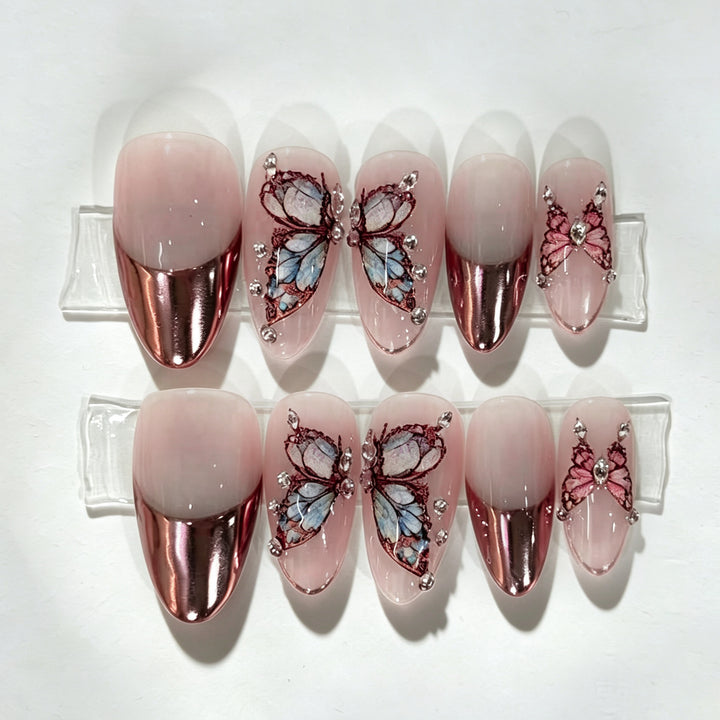 Decorative Butterfly Press-On Nail Art Set Kalsten