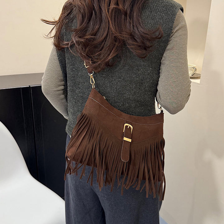 WoSuede Fringe Crossbody Bag Kalsten