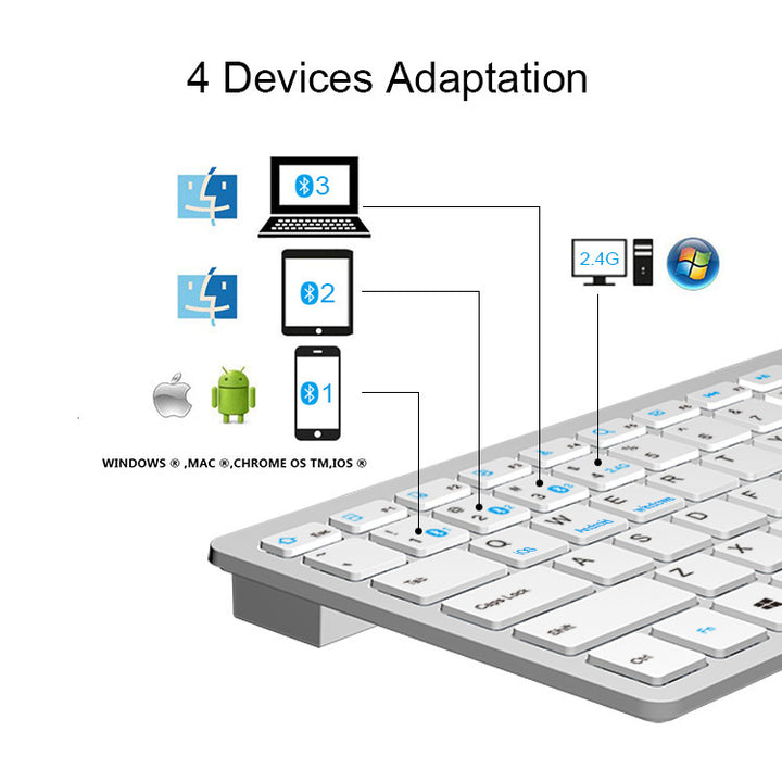 Compact Bluetooth keyboard with multi-system support Kalsten