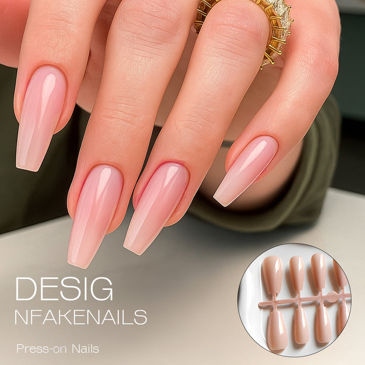 Elegant Long Press-On Nail Extensions Kalsten