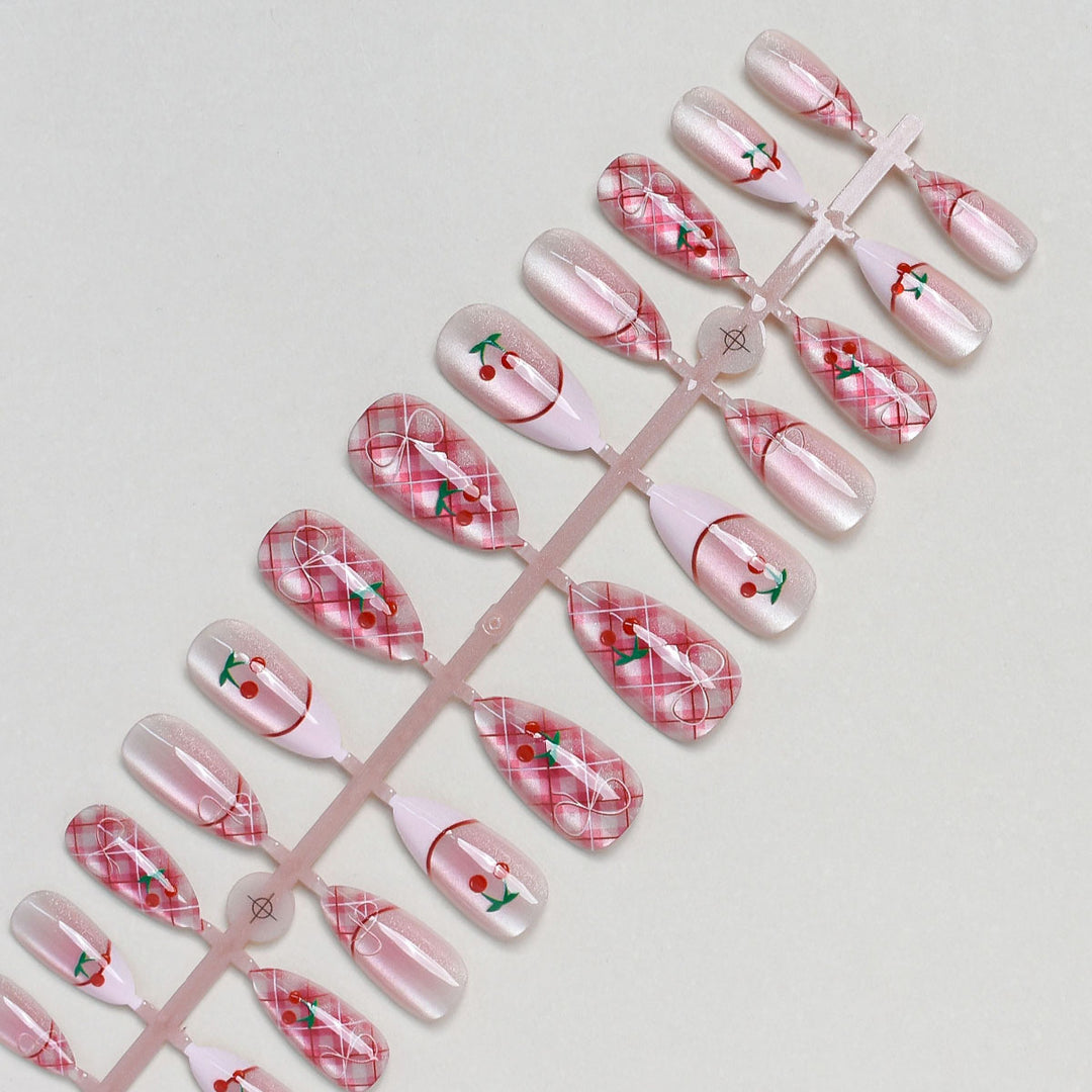 Cherry Blossom Inspired Press-On Nail Set Kalsten