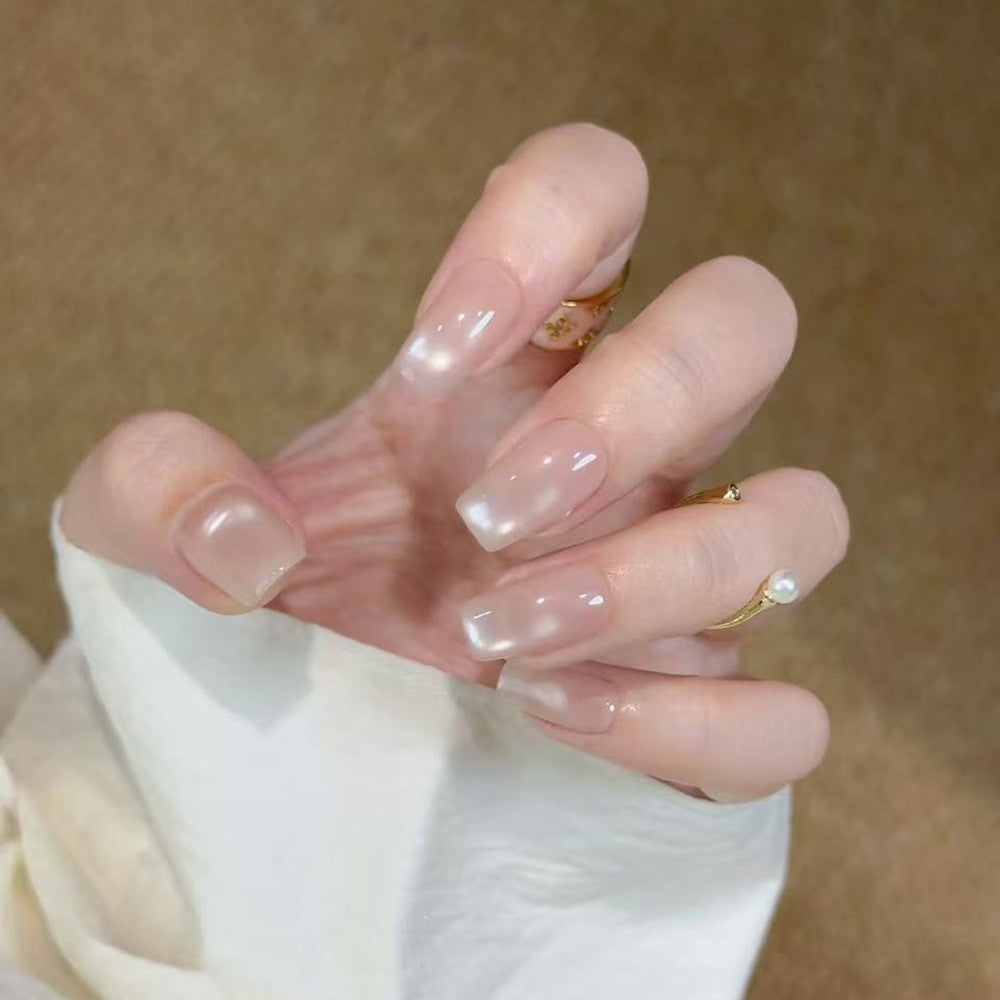 Glamorous artificial nail tips with 3D flower and crystal embellishments Kalsten
