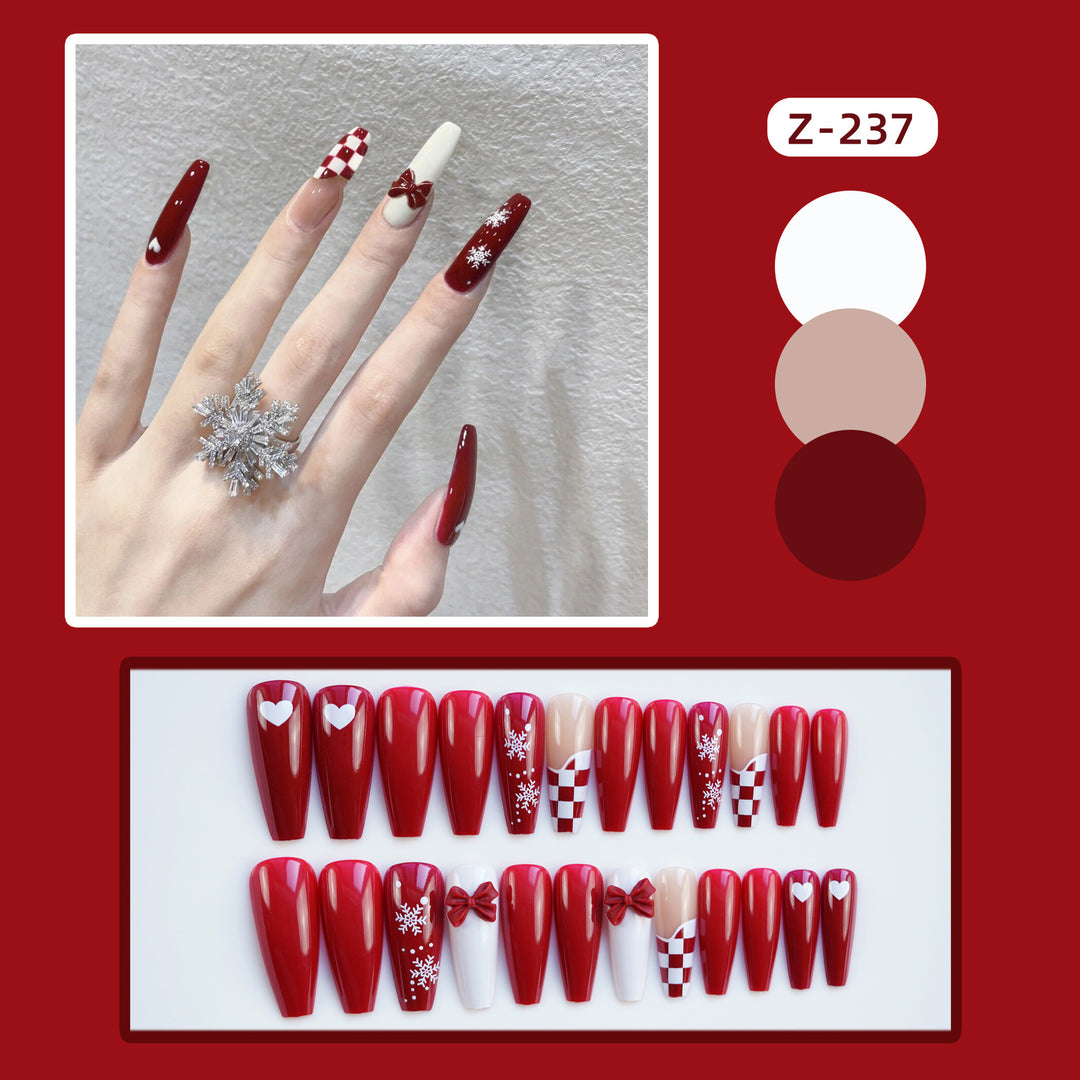 Festive Press-On Nail Art Set