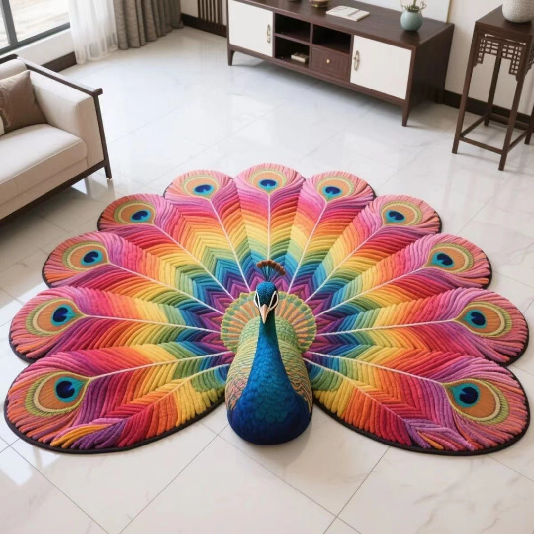 Floral Pattern Plush Area Rug