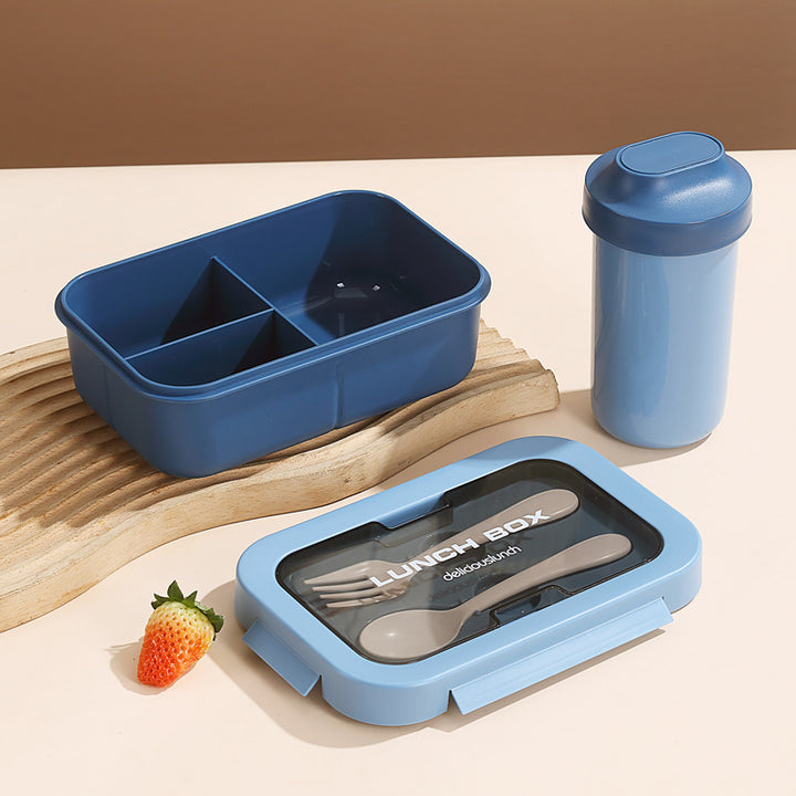 Dual-Compartment Stainless Steel Lunch Box