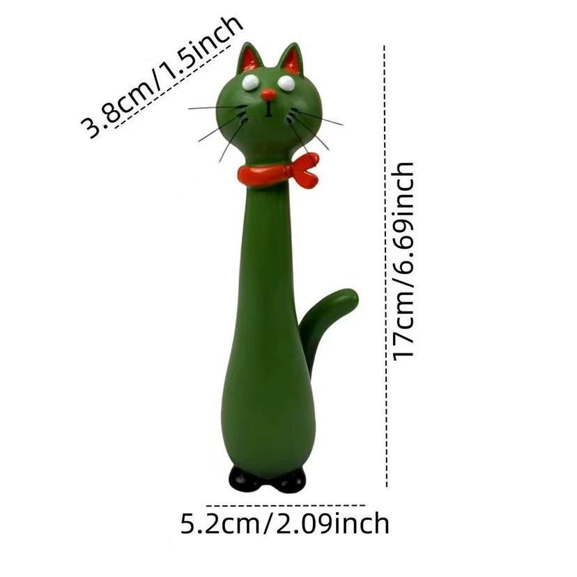 Decorative cat figurine in elegant style Kalsten