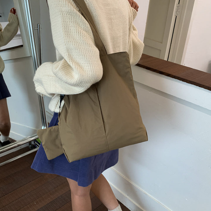 Multi-Pocket Casual Shoulder Bag