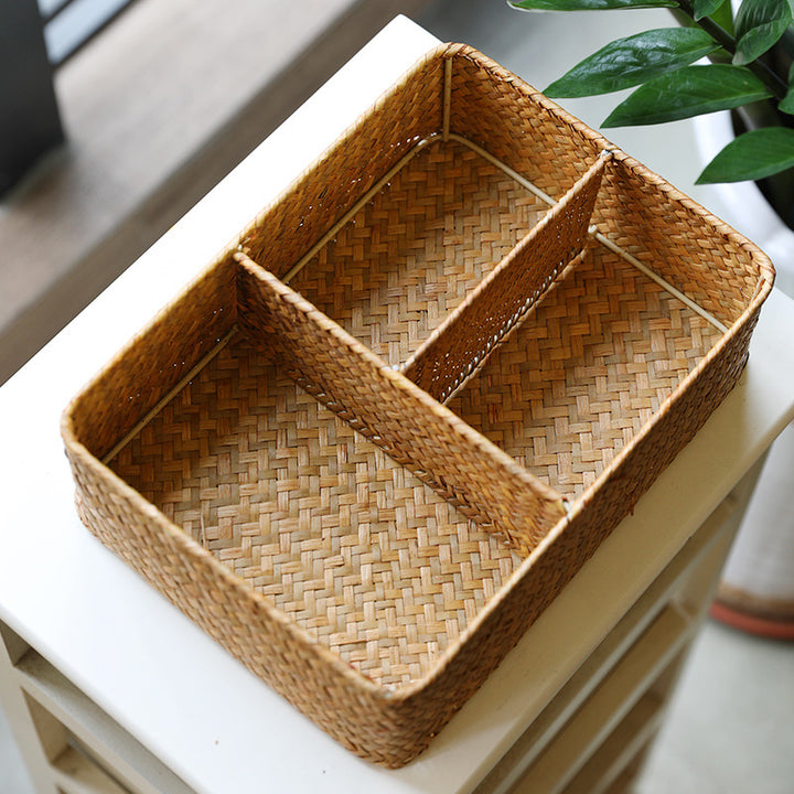 Unisex Practical Storage Basket with Three Compartments Kalsten